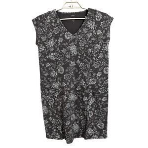 J. Jill PureJill Easy Knit Two Pocket Dress Shift Floral